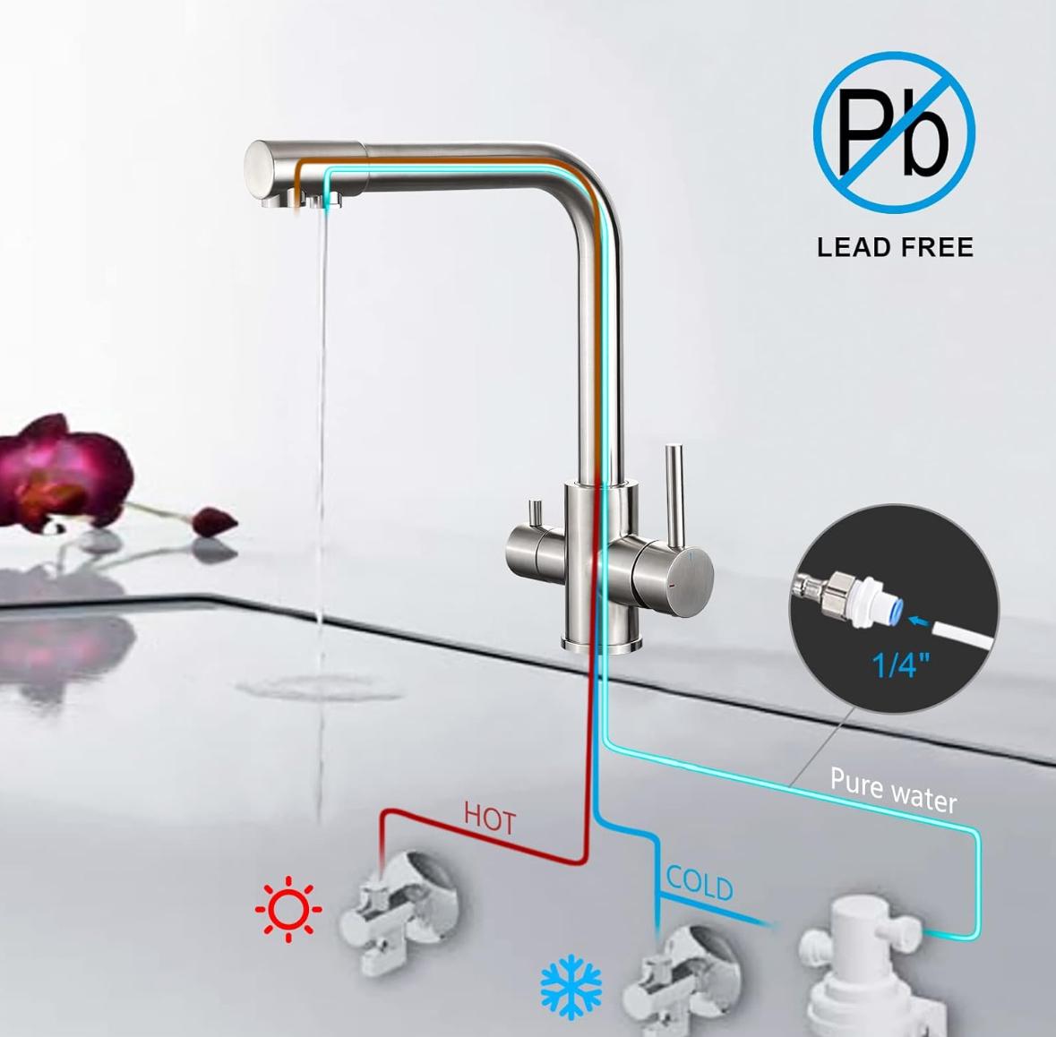 3 Way Water Filter Kitchen Tap