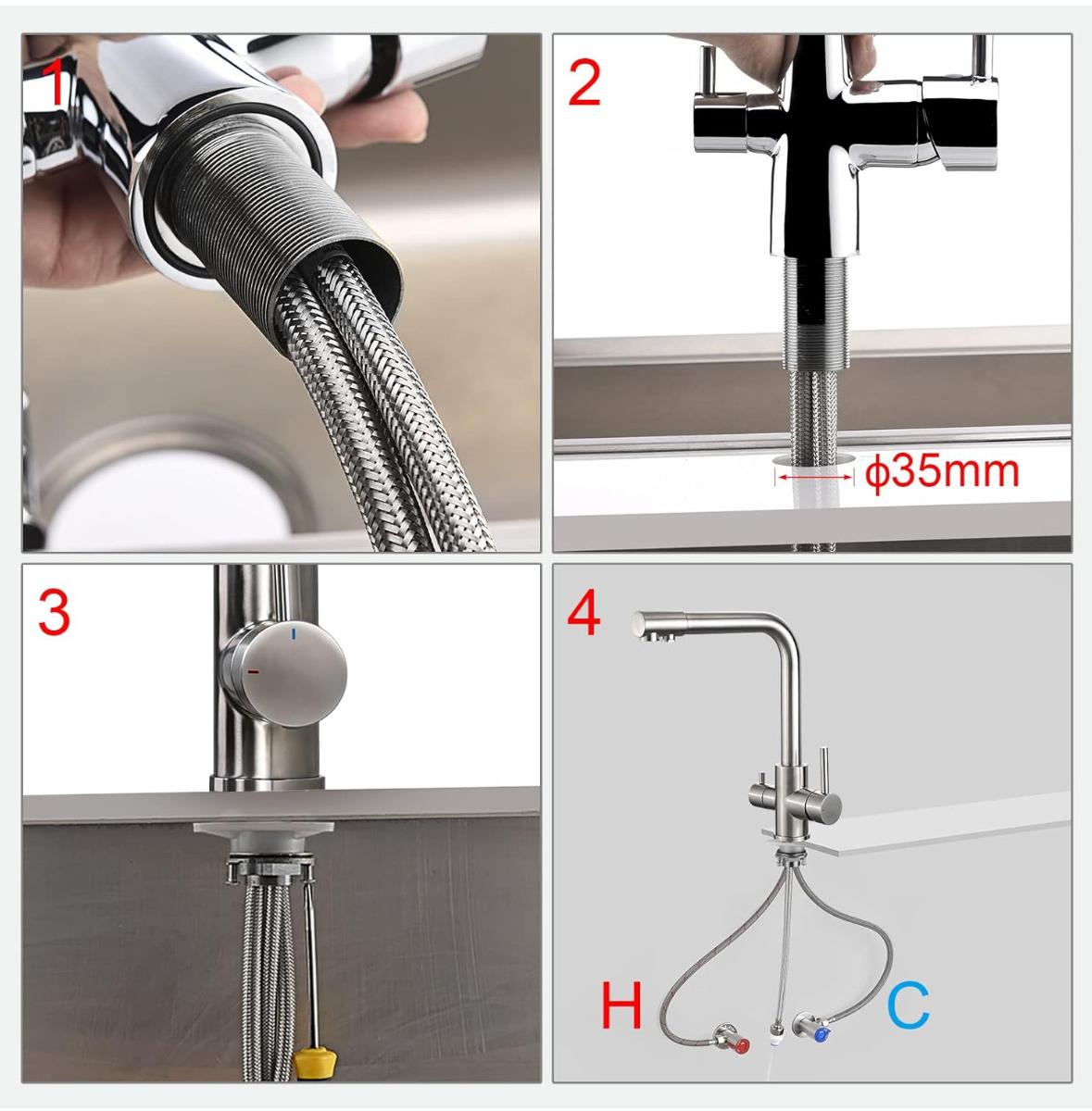 3 Way Water Filter Kitchen Tap