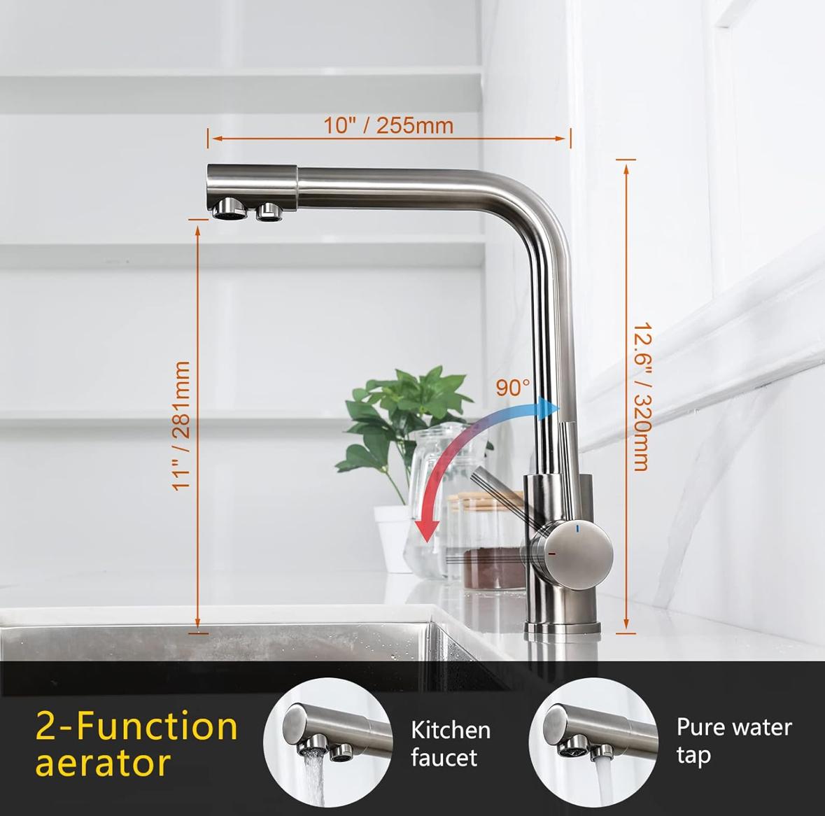 3 Way Water Filter Kitchen Tap