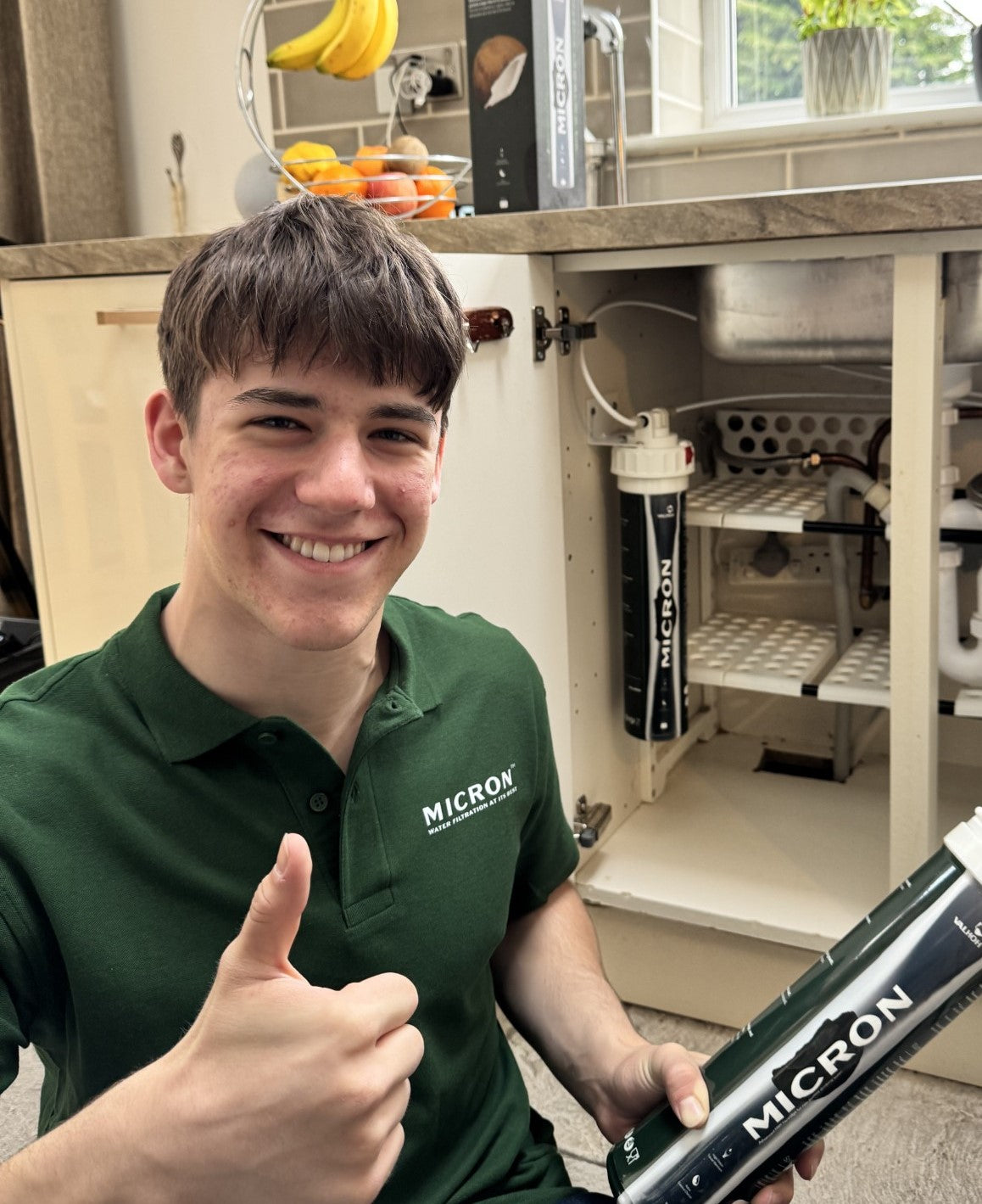 (*) FREE INSTALLATION and 100 DAYS money-back Guarantee Micron™ Water Filter - ( t/c : Solihull and Birmingham customers)