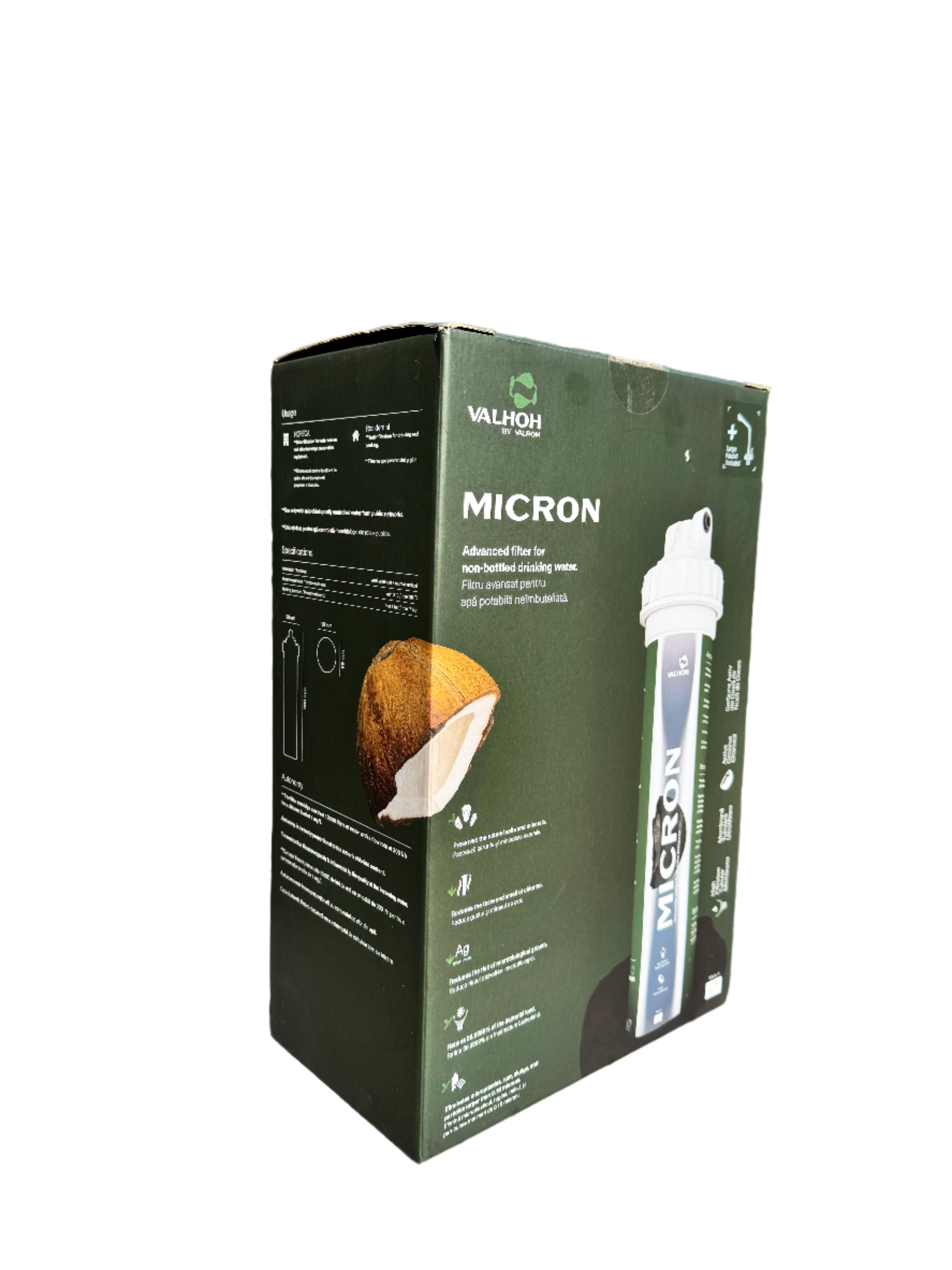 Micron™ Water Filter with Active COCONUT Charcoal  AQUA03110150150 – for HORECA aplication