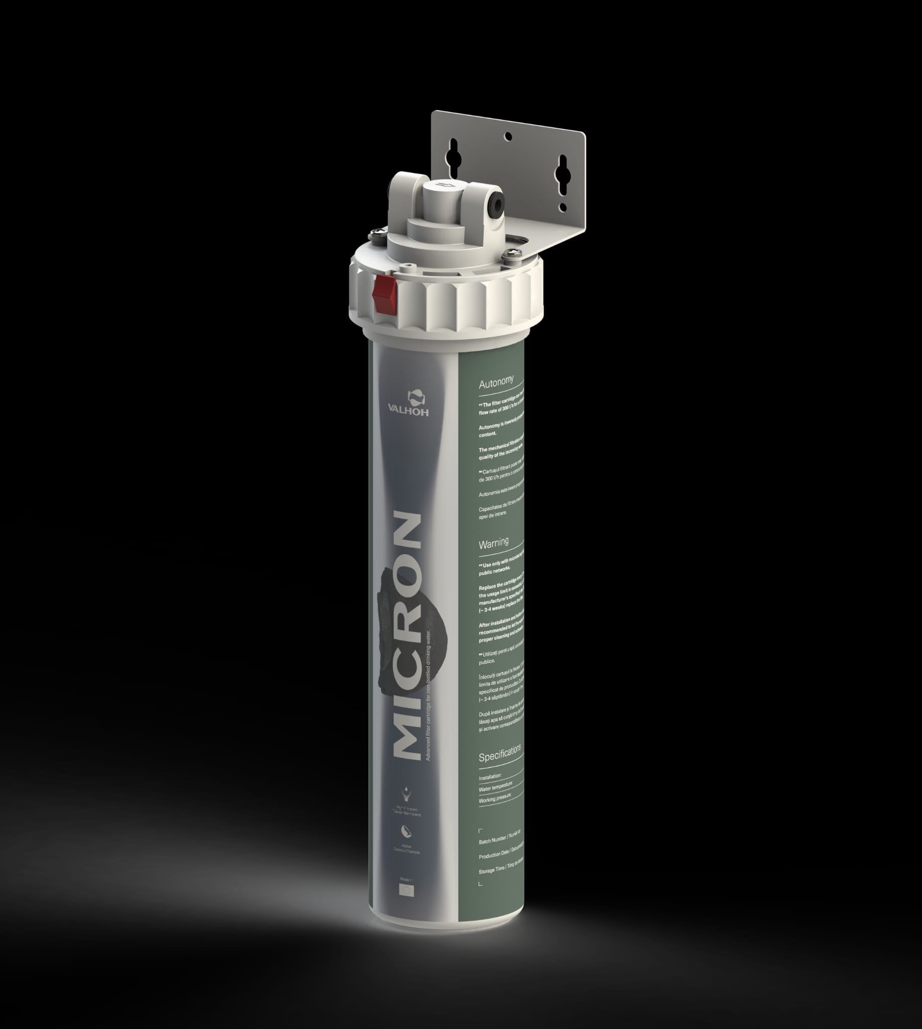Micron™ Water Filter with Active COCONUT Charcoal  AQUA03110150150 – for HORECA aplication